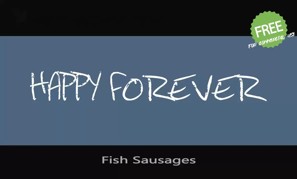 「Fish-Sausages」字体效果图