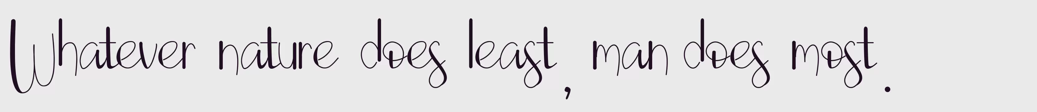 「LovelyLailaRegular」字体效果图