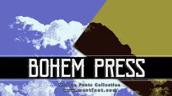 「Bohem-Press」字体排版图片