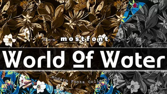 Typographic Design of World-Of-Water