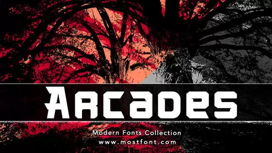 「Arcades」字体排版图片