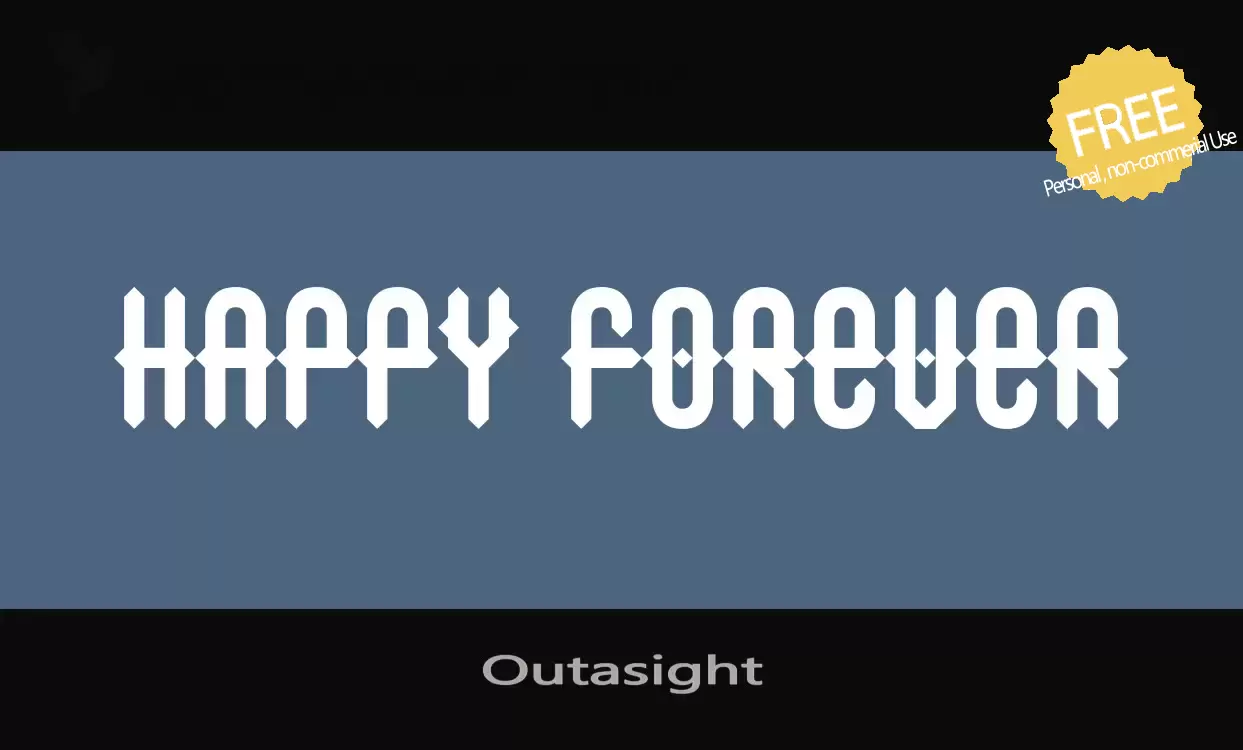 Font Sample of Outasight