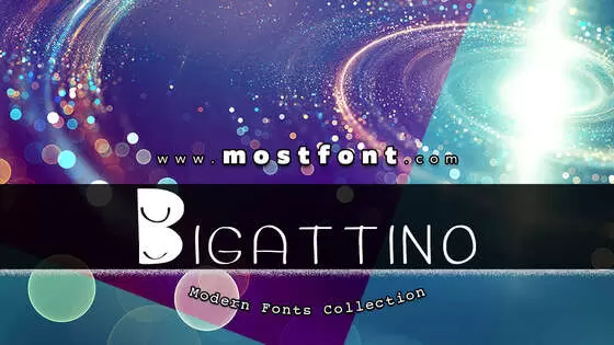 「Bigattino」字体排版图片