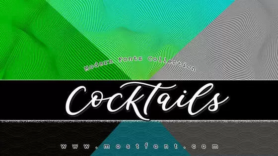 「Cocktails」字体排版图片