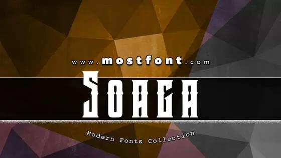 「Soaga-Personal-Use」字体排版图片