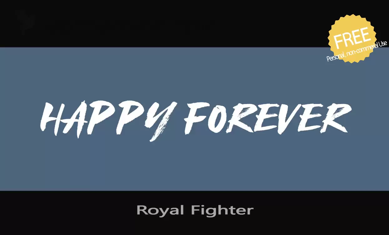 「Royal-Fighter」字体效果图