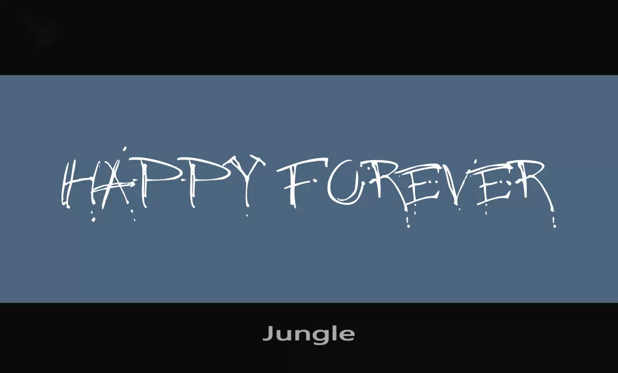 「Jungle」字体效果图