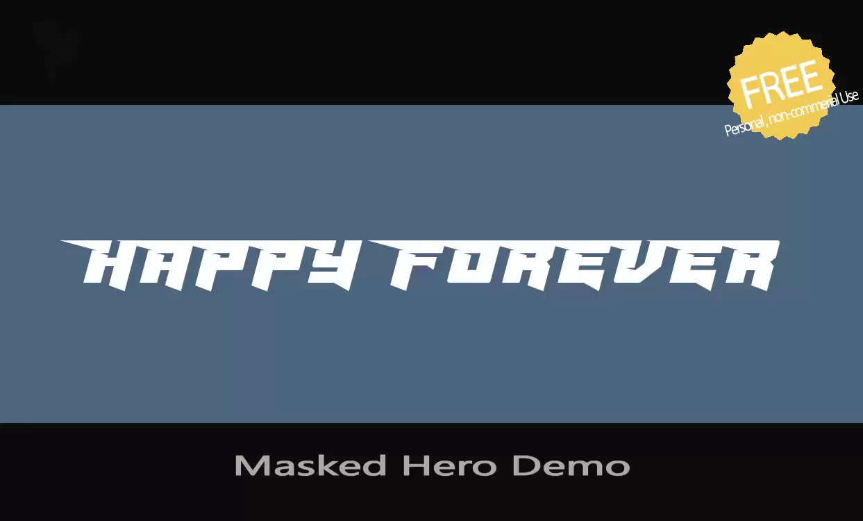 Sample of Masked-Hero-Demo