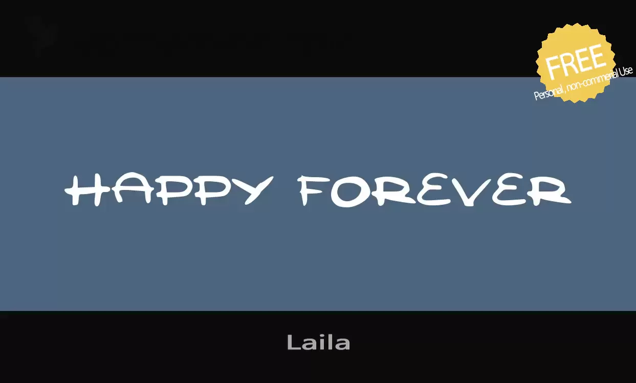 Font Sample of Laila