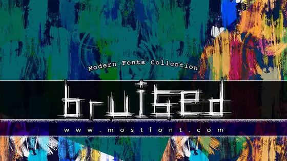「Bruised」字体排版样式