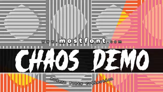 「-CHAOS-DEMO」字体排版图片