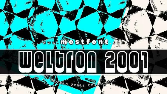 Typographic Design of Weltron-2001