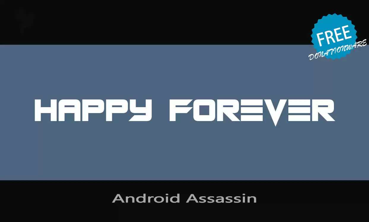 Font Sample of Android-Assassin