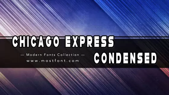 「Chicago-Express-Condensed」字体排版图片