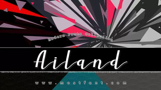 Typographic Design of Ailand