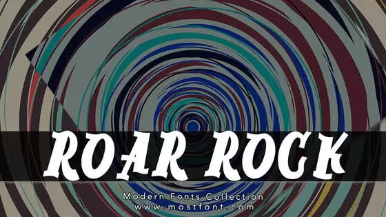 「ROAR-ROCK」字体排版图片