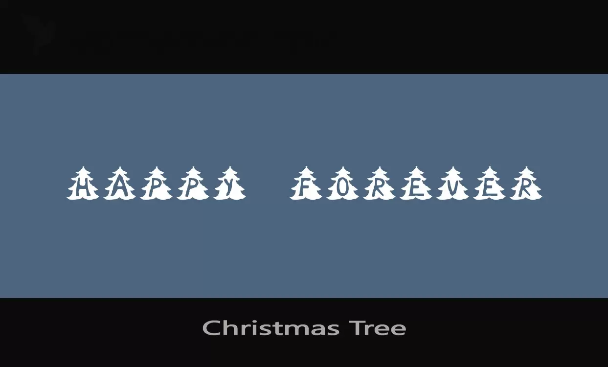 「Christmas-Tree」字体效果图