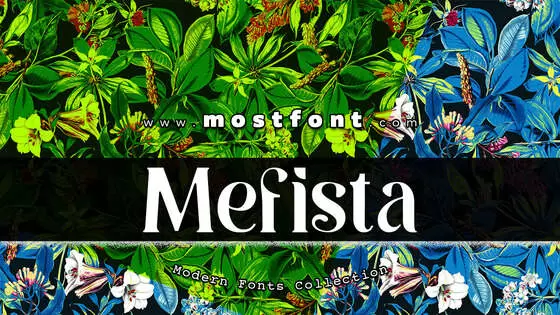 「Mefista」字体排版图片