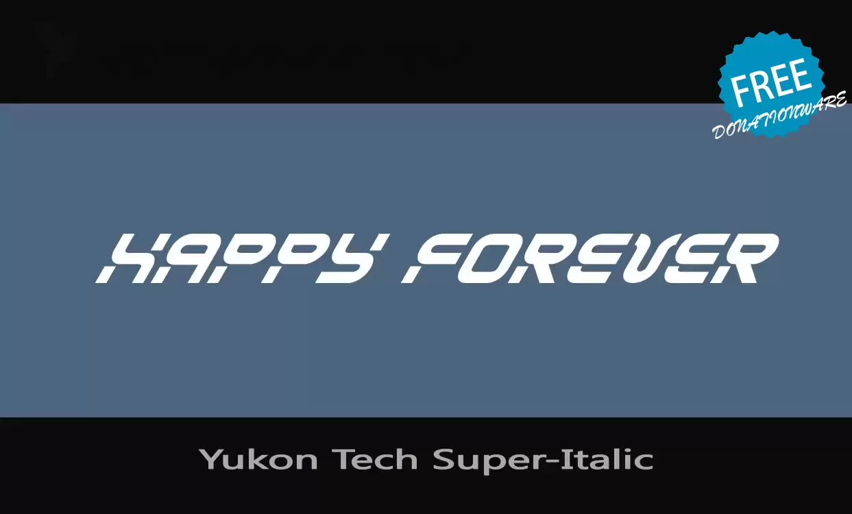 Sample of Yukon-Tech-Super-Italic