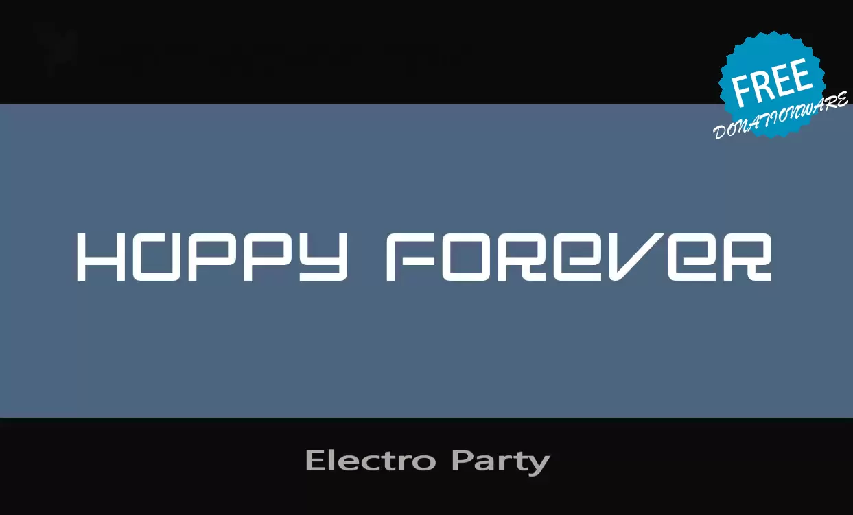 「Electro-Party」字体效果图