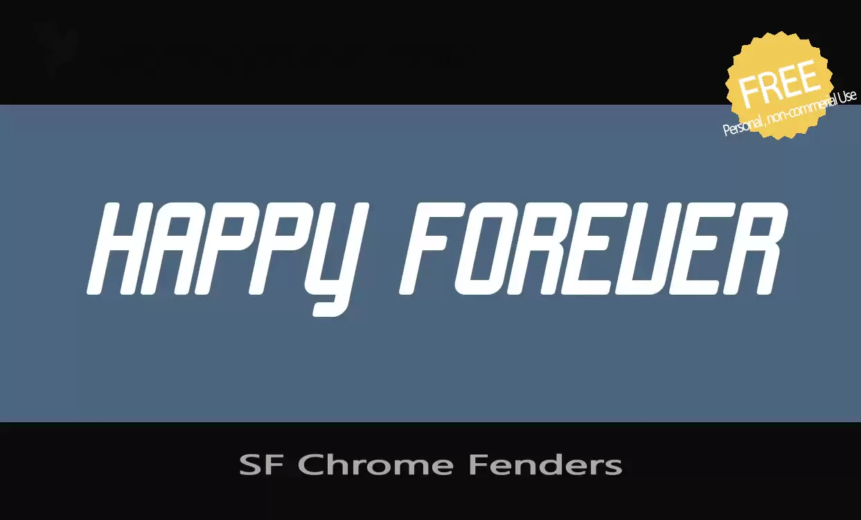 Font Sample of SF-Chrome-Fenders