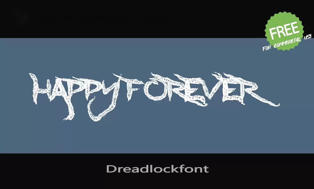 「Dreadlockfont」字体效果图