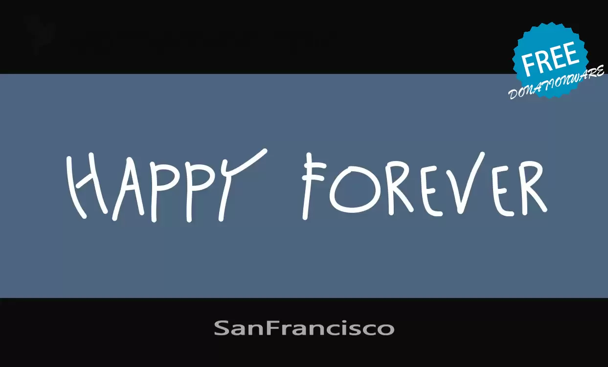 「SanFrancisco」字体效果图