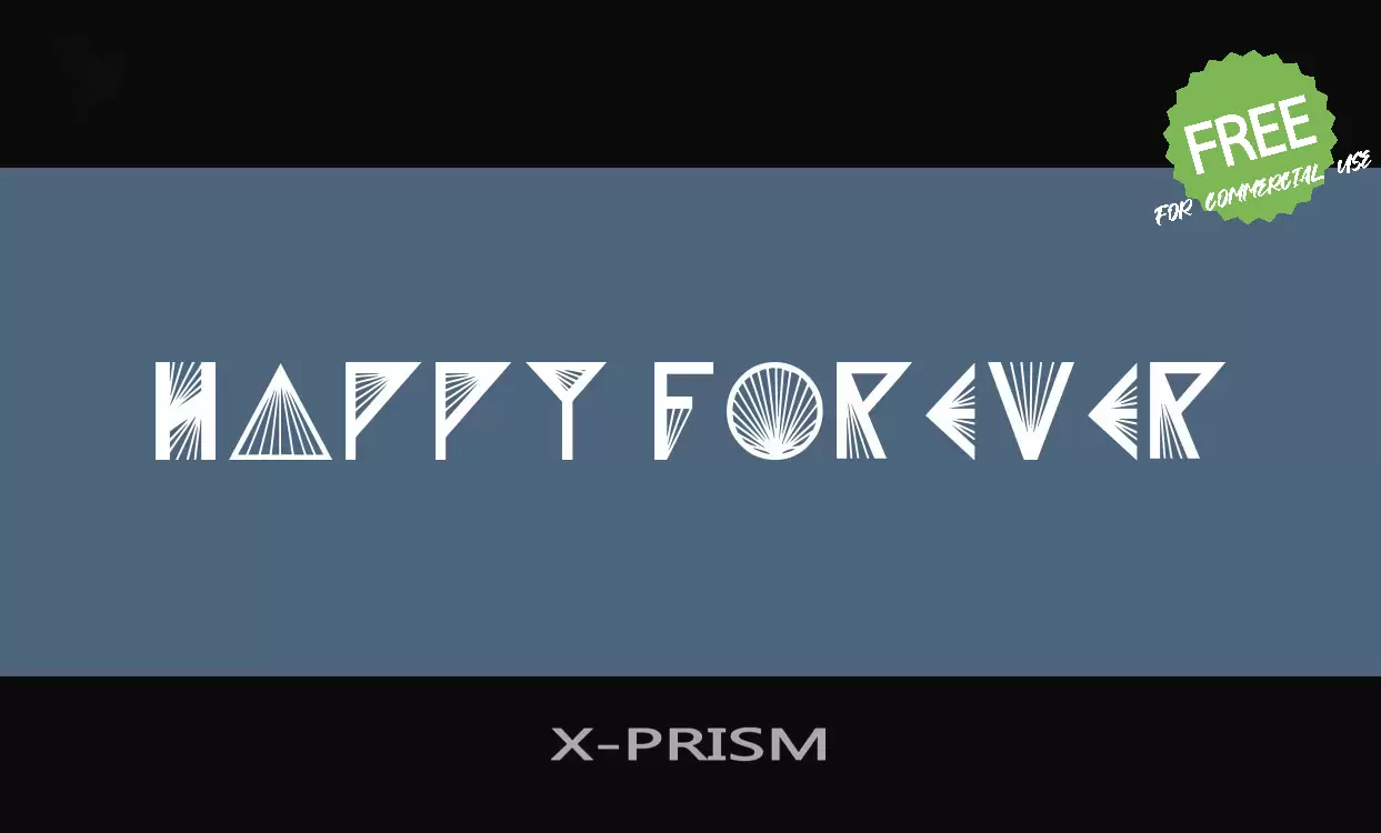 「X-PRISM」字体效果图