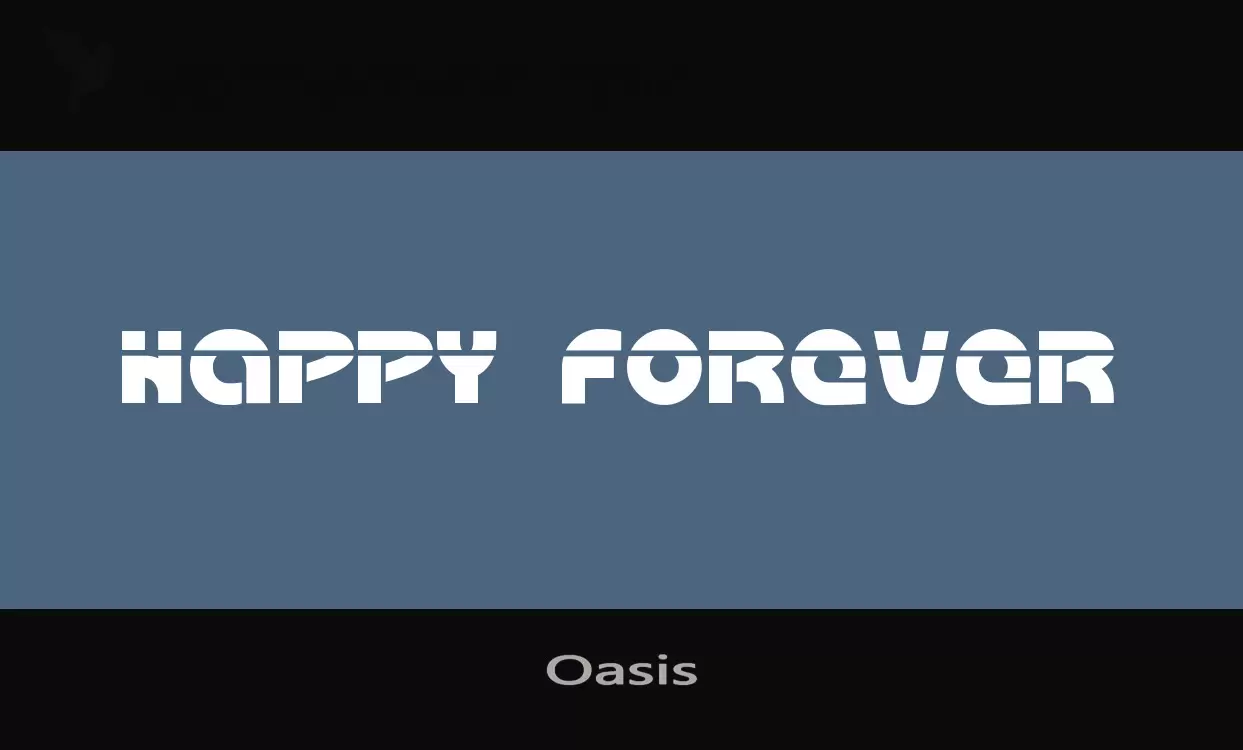 Font Sample of Oasis