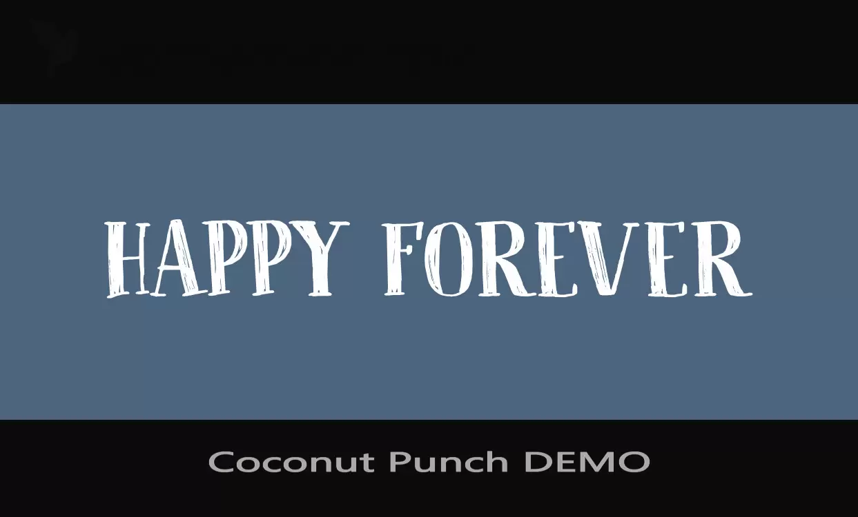 「Coconut-Punch-DEMO」字体效果图