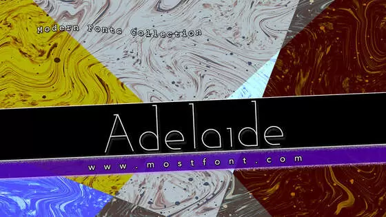 「Adelaide」字体排版图片