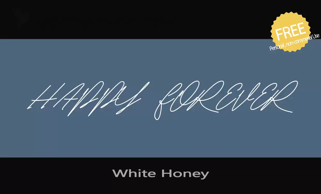 「White-Honey」字体效果图