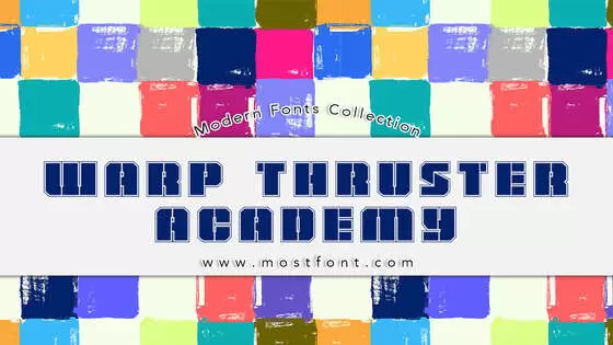 「Warp-Thruster-Academy」字体排版图片