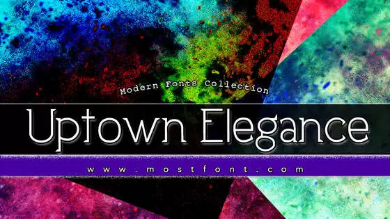 Typographic Design of Uptown-Elegance