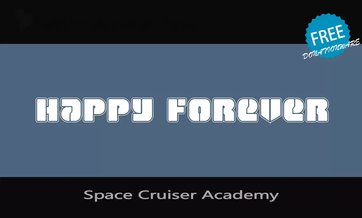 Font Sample of Space-Cruiser-Academy