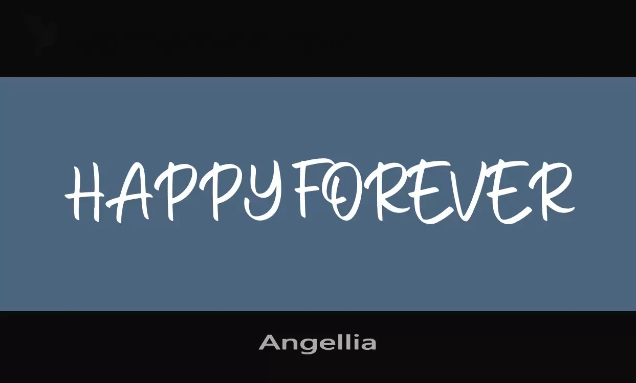 Font Sample of Angellia