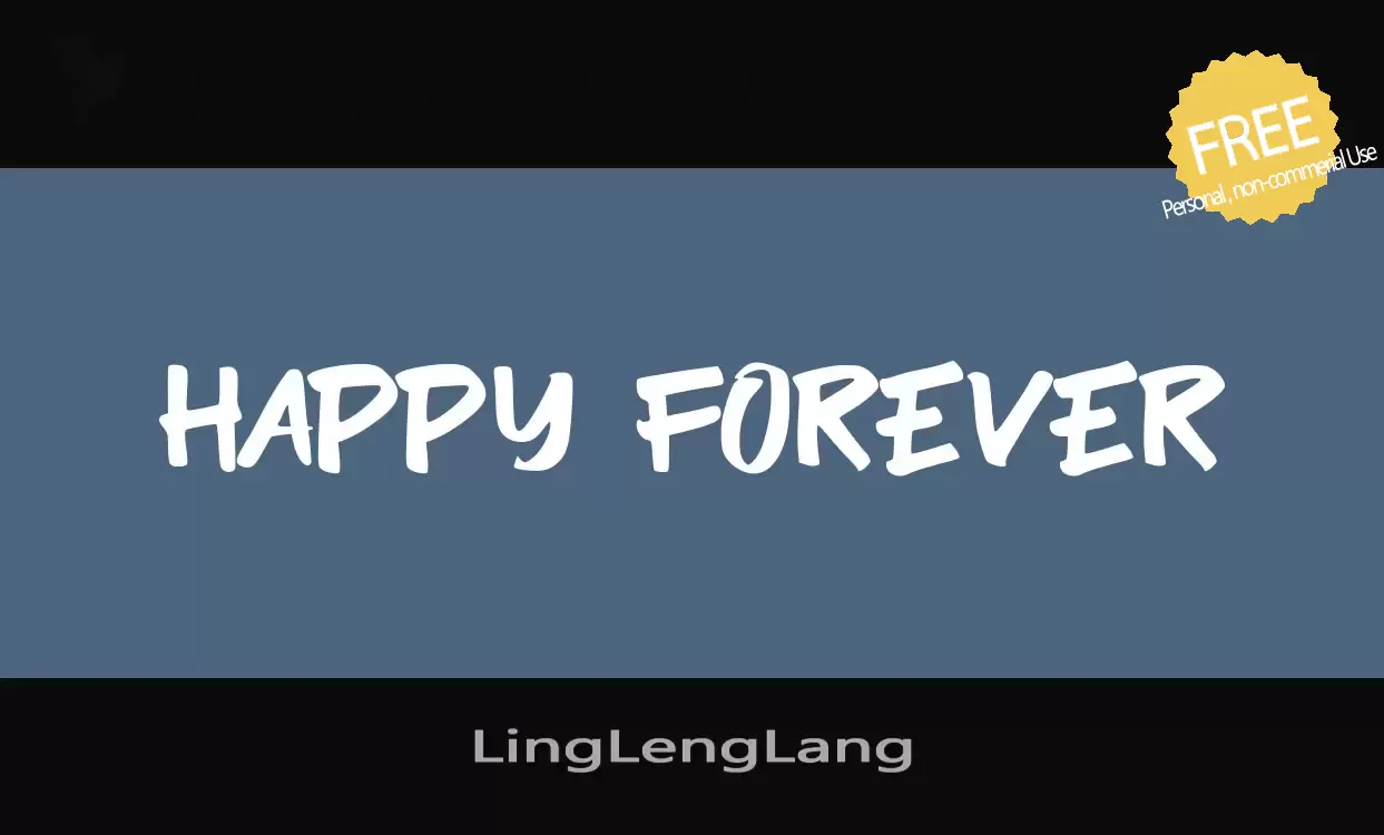 「LingLengLang」字体效果图