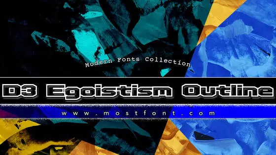 Typographic Design of D3-Egoistism-Outline