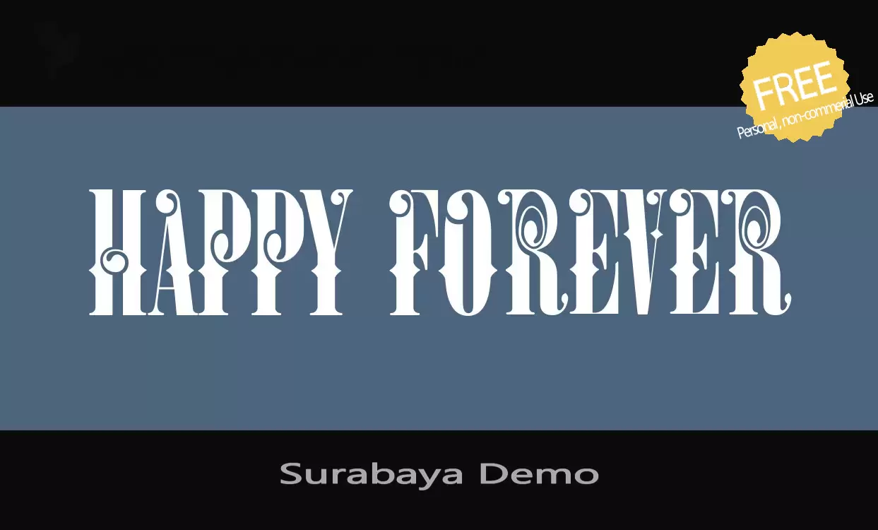 Font Sample of Surabaya-Demo