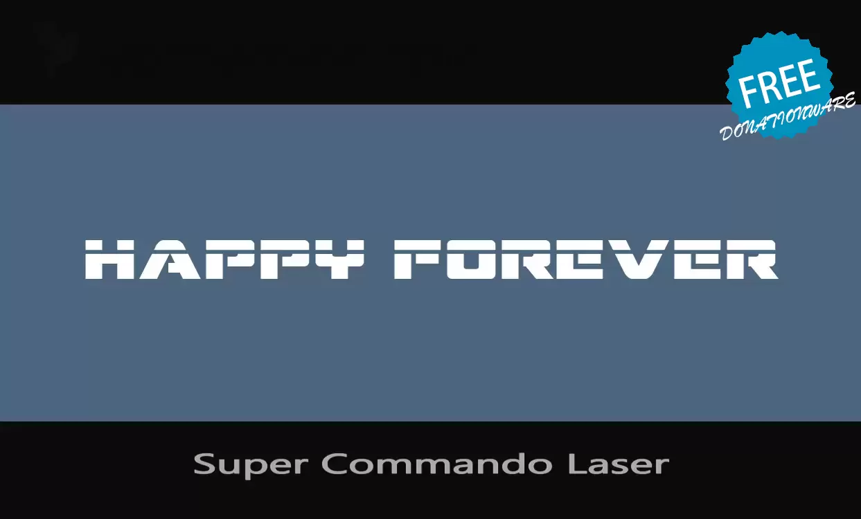 Font Sample of Super-Commando-Laser