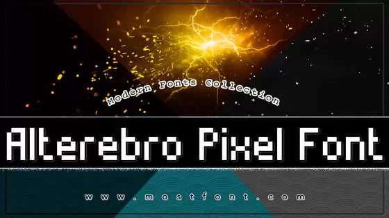 「Alterebro-Pixel-Font」字体排版图片