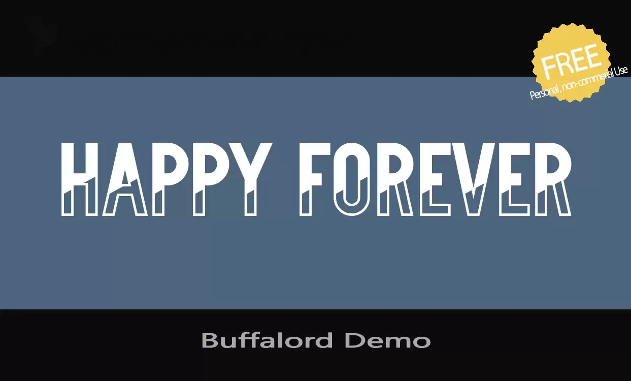 「Buffalord-Demo」字体效果图