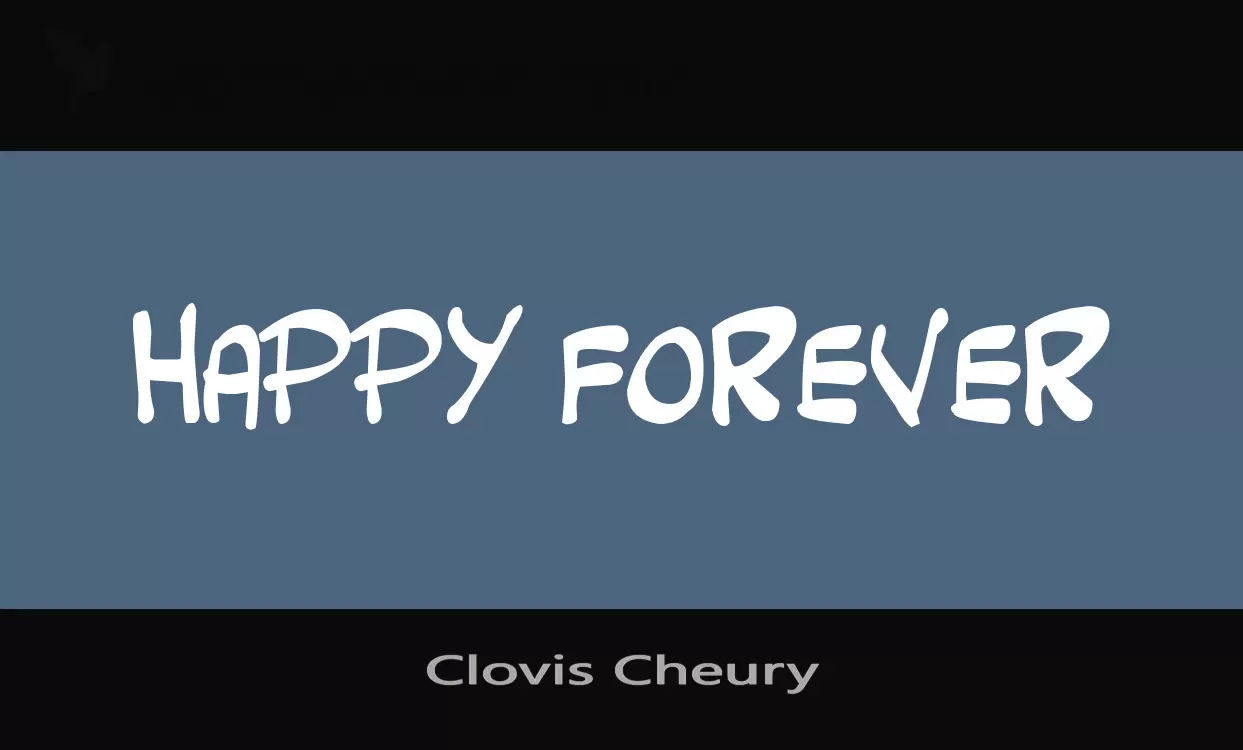 「Clovis-Cheury」字体效果图