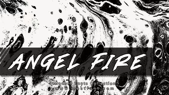 「ANGEL-FIRE」字体排版图片