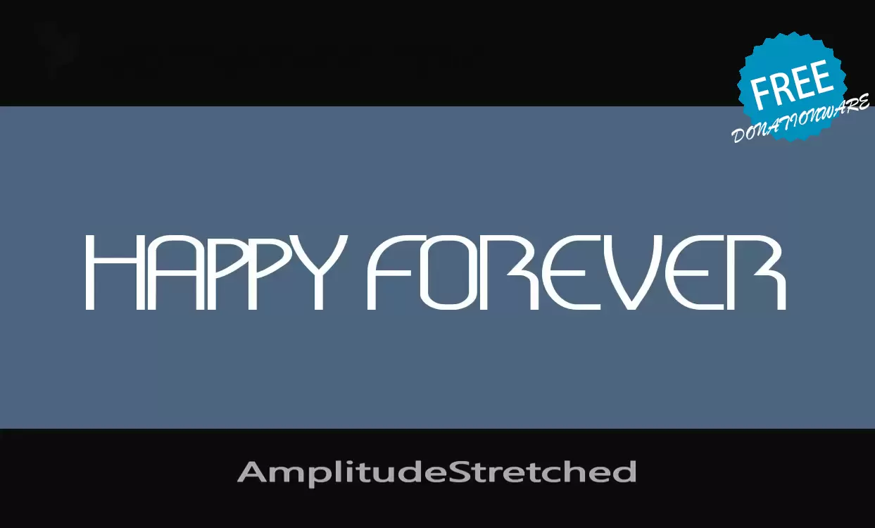 「AmplitudeStretched」字体效果图