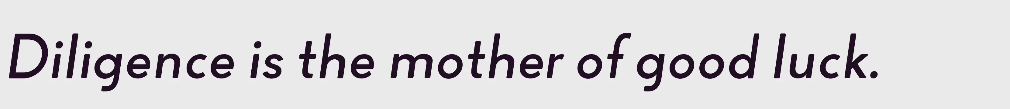Preview Of Italic