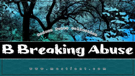 「B-Breaking-Abuse」字体排版样式