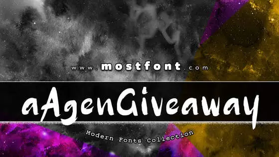 Typographic Design of A-Agen-Giveaway