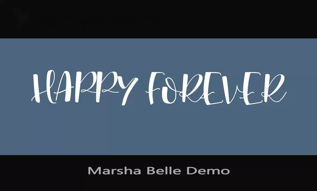 「Marsha-Belle-Demo」字体效果图