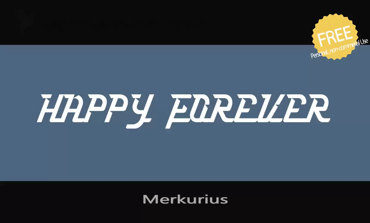 「Merkurius」字体效果图